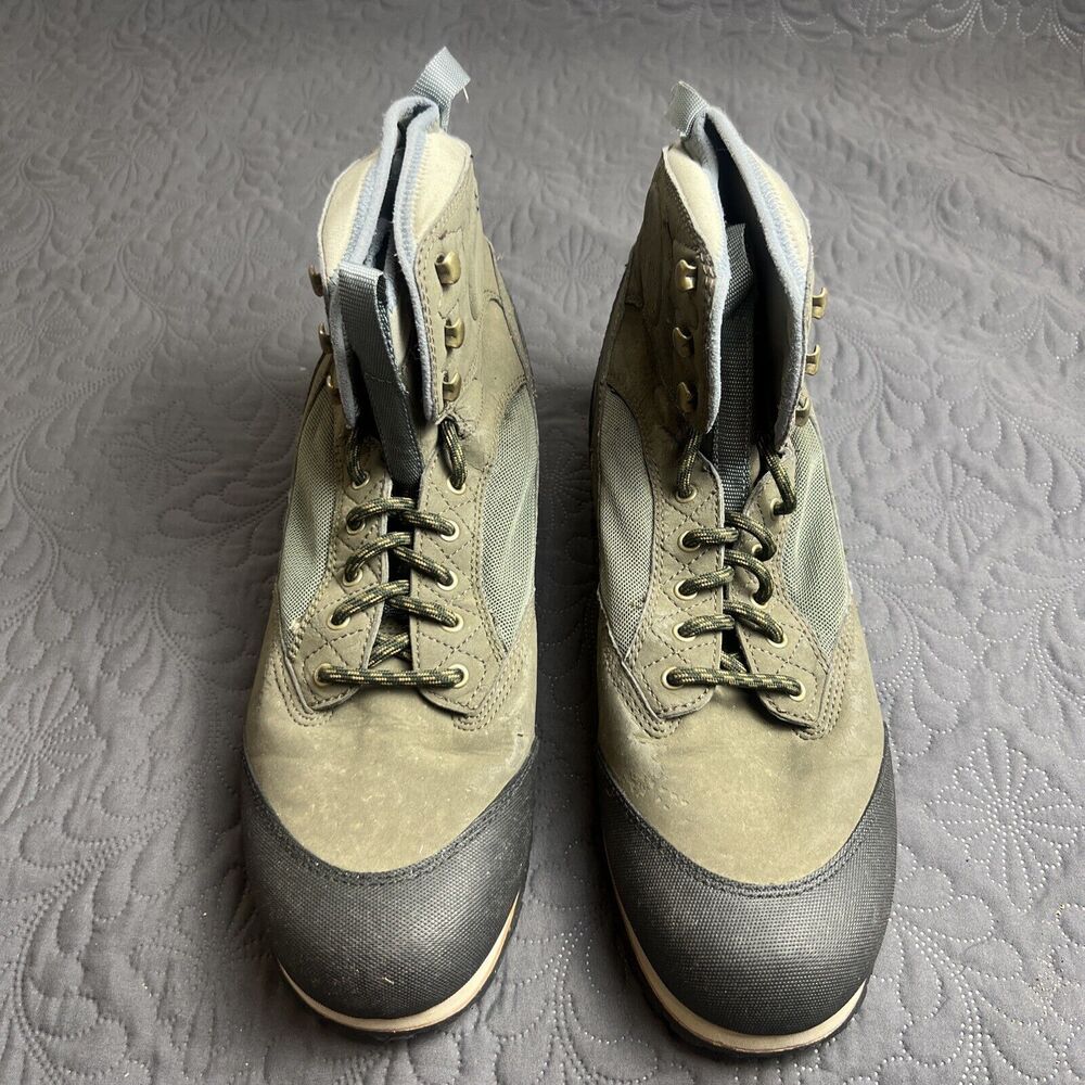 SIMMS Wading Boots Mens 13 Olive Green/Black Guide Fly Fishing Rubber Sole Used